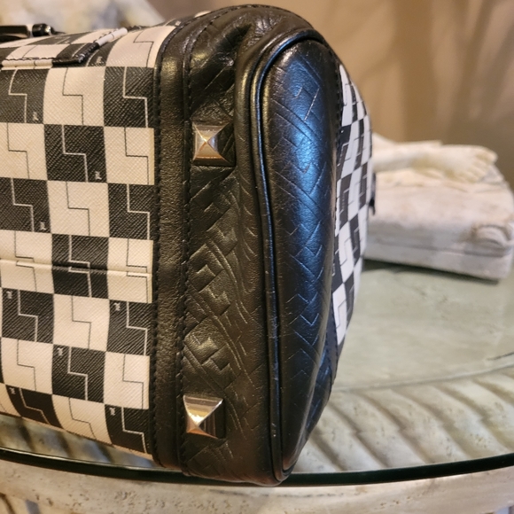 L.A.M.B by Gwen Stefani Checkerboard Speedy Tote Luxury Designer Bag #564 - Picture 6 of 13